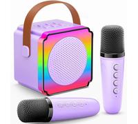 Gontence Karaoke Machine 2 Microphones, Birthday Gifts for Girls Toys Age 3-12 Year Old, Girls Gifts Kids Microphone Toys for 3-15 Year Old Girls - Birthday Presents Easter Gifts for Kids Sing Girls