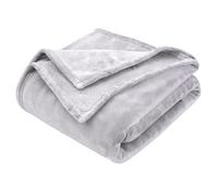GonZalo GraCia. Cosy Winter Warm Faux Fur Mink Sofa Bed Throw Fleece Blanket Bed Blanket Giant Blanket sofa throw 3 seater sofa (Silver/Light Grey, King 200x240 cm)
