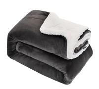 GonZalo GraCia. CREAM Fleece Blanket 200x240cm Reversible Fluffy Sofa Bed Throw (PRIME CREAM, King 200x240 cm)