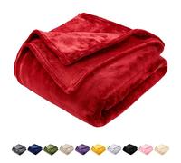 GonZalo GraCia. Reversible Fleece Throw Blanket King Size | Ultra Soft & Fluffy Fleece Blanket for Sofa, Couch & Bed | OEKO-TEX Certified, Breathable & Warm Bed Blankets (Prime Red, King 200x240 cm)