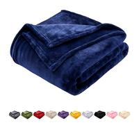 GonZalo GraCia. Reversible Fleece Throw Blanket King Size | Ultra Soft & Fluffy Fleece Blanket for Sofa, Couch & Bed | OEKO-TEX Certified, Breathable & Warm Bed Blankets (Prime Navy, King 200x240 cm)
