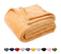 GonZalo GraCia. Reversible Fleece Throw Blanket Single Size | Ultra Soft & Fluffy Fleece Blanket for Sofa, Couch & Bed | OEKO-TEX Certified, Breathable & Warm Bed Blankets (Beige, Single 130x150 cm)