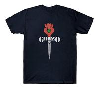 Gonzo T Shirt Hunter Thompson Journalism 1970'S Premium Cotton Tee Black L