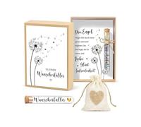 GONZTEL 1 Set of Confirmation Gift Including Small Wish Filler Greeting Card Gift Box Plastic Test Tube Jute Bag Money Gifts Birthday for Youth Consecration Graduation