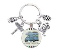 GONZTEL 1 x Caravan Key Ring, Motorhome Accessories, Camper Gifts, Christmas Gifts, Practical and Stylish Camper Accessories for Camping Lovers
