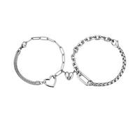 GONZTEL 2pcs Magnetic Bracelets, Adjustable Couple with Magnet, Anniversary Gift for Him, Couple Bracelets for Boyfriend, Friend, Family