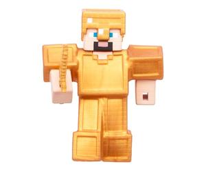 Goo Jitzu Minecraft Stretchy Characters, Steve With Gold Armor & Sword, Super Squishy Goo Filling With Hidden Gold Piece Inside