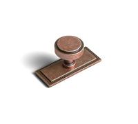Goo-Ki 6 Pack Cabinet Knobs Antique Copper Drawer Knobs Zinc Alloy Kitchen Hardware - Single Hole/Screw Bar Cabinet Pulls Drawer Handles,2503AC-G022