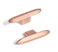 Goo-Ki 6 Pack Cabinet Knobs Brushed Copper Drawer Knobs Solid Zinc Alloy Kitchen Hardware - Modern Single Hole/Screw Cabinet Pulls Dresser Handles,1751HL-DD