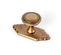 Goo-Ki Antique Brass Cabinet Drawer Knobs with Backplate or Spacer Zinc Alloy Kitchen Hardware - 6 Pack Vintage Bronze Retro Brass Single Hole Bar Pull Handles for Cupboard Wardrobe,066GT-G024-DK