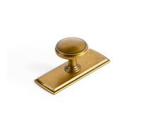 Goo-Ki Antique Brass Cabinet Drawer Knobs with Backplate or Spacer Zinc Alloy Kitchen Hardware - 6 Pack Vintage Bronze Retro Brass Single Hole Bar Pull Handles for Cupboard Wardrobe,6781GT-G011