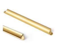 Goo-Ki Brushed Gold Cabinet Cup Pulls Bin Drawer Pull 12.6"(320mm) c-c,6 Pack Bar Channing Cup Handles Zinc Alloy Kitchen Hardware,9628LSJ-320