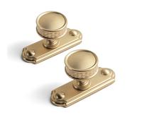 Goo-Ki Cabinet Drawer Knobs with Backplate/Base Plate Zinc Alloy Hardware - 6 Pack Champagne Bronze Single Screw Bar Pull Handles for Kitchen Cupboard,9650DK-UBR-C