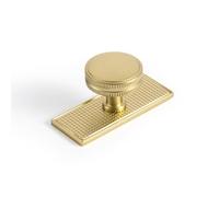 Goo-Ki Champagne Bronze Cabinet Drawer Knobs with Backplate or Spacer Zinc Alloy Kitchen Hardware - 6 Pack Single Hole Bar Pull Handles for Cupboard Wardrobe,2182M-G017-UBR