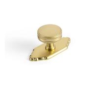 Goo-Ki Champagne Bronze Cabinet Drawer Knobs with Backplate or Spacer Zinc Alloy Kitchen Hardware - 6 Pack Single Hole Bar Pull Handles