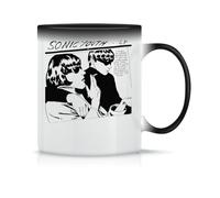 Goo Sonic Youth Classic Magic Ceramic Tea Cup White Black Pink 330 ml