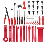 GOOACC 102Pcs Trim Removal Tool, Auto Terminal Removal Tool, Auto Clip Pliers Stereo Removal Tools, Car Upholstery Repair Pry Kit,Precision Hook and Pick Set, Round Handle Crowbar