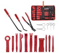 GOOACC 19Pcs Trim Removal Tool Set Panel Fastener Clips Removal Automotive Plastic Upholstery Pliers Removal Install Removal Car Tool with Storage Bag for Trim Panel Audio Clip Pliers Terminal