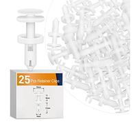 GOOACC 25PCS GM Door Panel Clips 1/4" Hole Size Push-Type Nylon Bumper Fastener Rivet Clips for Chevrolet, Cadillac, GMC Trucks