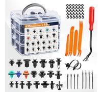 GOOACC 680Pcs Car Push Retainer Clips & Auto Fasteners Assortment -22 Most Popular Sizes Nylon Bumper Fender Rivets with 10 Cable Ties and Fasteners Remover for Toyota GM Ford Honda Chevy