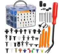 GOOACC 975Pcs Car Push Retainer Clips & Auto Fasteners Assortment 33 Most Popular Sizes Bumper Fender Rivets with Cable Ties Remover for Ford GM Toyota Honda Chrysler BMW Benz Audi Nissan Mazda Subaru