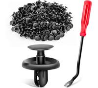 GOOACC GRC-32 100 Pcs 100pcs Type Retainer for Lexus Toyota Body, Splash Shield Clips 90467-07201 Replacement, Quality Nylon Push Rivets with Bonus Fastener Remover