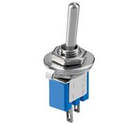 Goobay 10013 Sub miniature toggle switch - ON-OFF; 2 pin; blue housing
