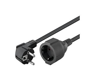 Goobay 10m Schutzkontakt extension, black