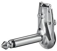 goobay 11040 Plug - 6.35 mm - mono - metal version right angled