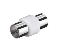 Goobay 11536 Coaxial adapter: Coaxial female > Coaxial female - plastic