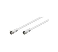 Goobay 11721 SAT Antenna Cable (<70 dB), 2X Shielded, 1.5m Length,white
