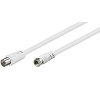 Goobay 11831 SAT Antenna Adapter Cable (<70 dB), 2X Shielded, 5m Length