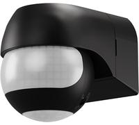 goobay 2-Range Motion Sensor Outdoor IP44, 2 Sensors 180° & 360° Anti-Creep Protection, 12 m Detection Range, Tilting & Swivelling, Surface-Mounted Light Switch Replacement for LED 600 W Black - 79597