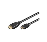 Goobay 31933 High Speed HDMI Cable with Ethernet, Gold-plated, Black, 6 mm Diameter, 3 m Cable Length