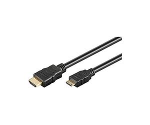 goobay 31934 High Speed HDMI Cable with Ethernet Gold-Plated HDMI Connector (Type A) > HDMI Mini Connector (Type C)