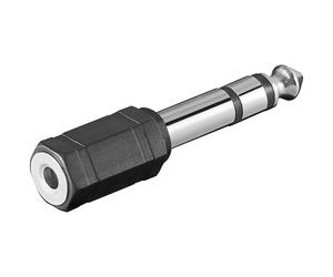 Goobay 4 Adapter Plug 6.3mm Stereo Jack > 3.5mm Stereo Coupling