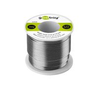 Goobay 40848 Solder Lead-Free Diameter 1.5 mm 250 g Branded Solder Tin with a Silver Content (Ag) of 0.3%