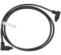 Goobay 41592 Toslink Cable with 90° Connector (360° Rotating Connector), 1 Metre, Fibre Optic Cable Angled on Both Sides, Digital Audio Cable with Best Audio Quality