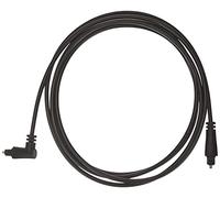 goobay 41595 Toslink Cable, 90° Angled (360° Rotating Connector), 2 Metres, Fibre Optic Cable Angled on One Side, Digital Audio Cable with Best Audio Quality