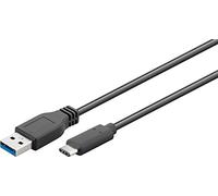Goobay 45247 USB-C to USB A 3.0 Cable, Black, 0.15m Length