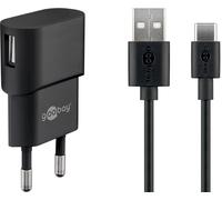 Goobay 45298 USB-C™ Charger Set (5 W), cable 1 m, Black