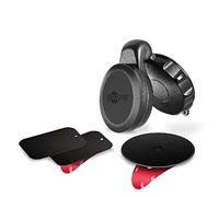 goobay 45389 Car Magnetic Holder for Smartphones - 360 Degree Adjustable/Easy & Secure Attachment to the Window/Black