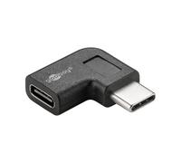 Goobay 45402 USB-C to USB-C Adapter, Right-Angled, 90°, Black