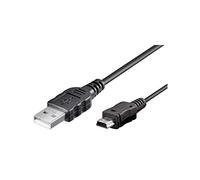 Goobay 46712 Mini USB Sync and Charging Cable, Black, 1m Cable Length