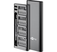 goobay 48 in 1 Screwdriver Set, Portable Mini Tool with Precision Bit Set, Repair Kit for MacBook, Laptop, PS4, PS5, iPhone, Glasses, Watches, Switch, Xbox, PC - 77835