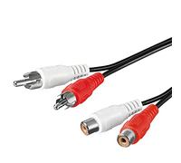 Goobay 50027 Stereo Extension Cable, 2x RCA, 5 m Cable Length