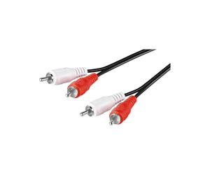 Goobay 50028 Stereo RCA Cable 2x RCA, 1.5 m Cable Length, black