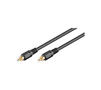 Goobay 50267 Coaxial Digital/Audio Connector Cable, RCA S/PDIF, Double Shielded, 2 m Cable Length