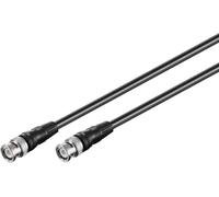 Goobay 50272 BNC Connector Cable, (RG58), Shielded, Black, 1 m Cable Length