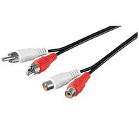 Goobay 50437 Stereo Extension Cable 2x RCA, 10 m Cable Length